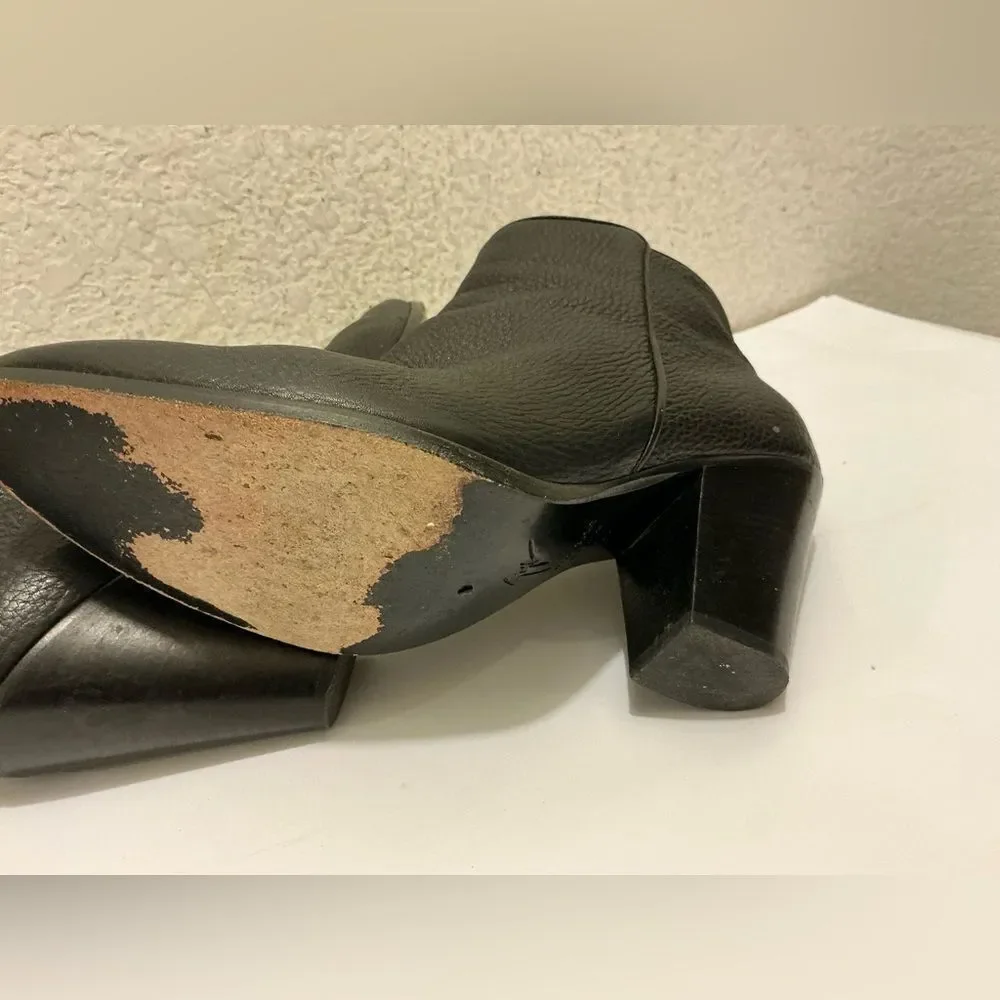 Giuseppe Zanotti Black Leather Ankle Booties size 39